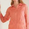 Best Soft Surroundings Savannah Embellished Tunic BurntCoral