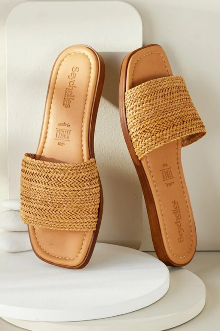 Flash Sale Soft Surroundings Seychelles Palms Perfection Woven Slide