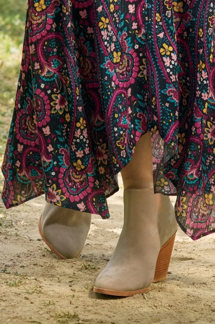 Shop Soft Surroundings Seychelles Sedona Seamed Bootie StoneGrey