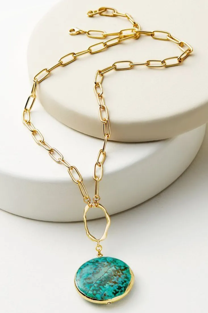 Flash Sale Soft Surroundings Shiva Pendant Necklace Turquoise