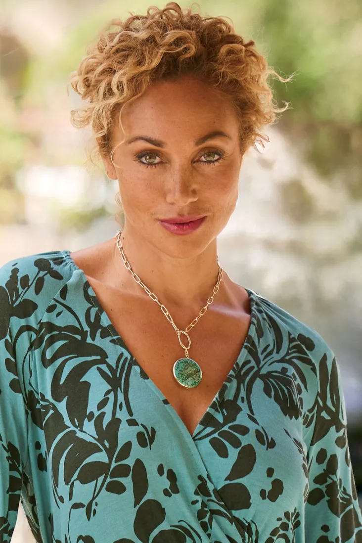 Flash Sale Soft Surroundings Shiva Pendant Necklace Turquoise