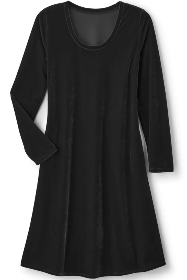 short_santiago_velvet_dress_10.webp Shop Soft Surroundings Short Santiago Velvet Dress