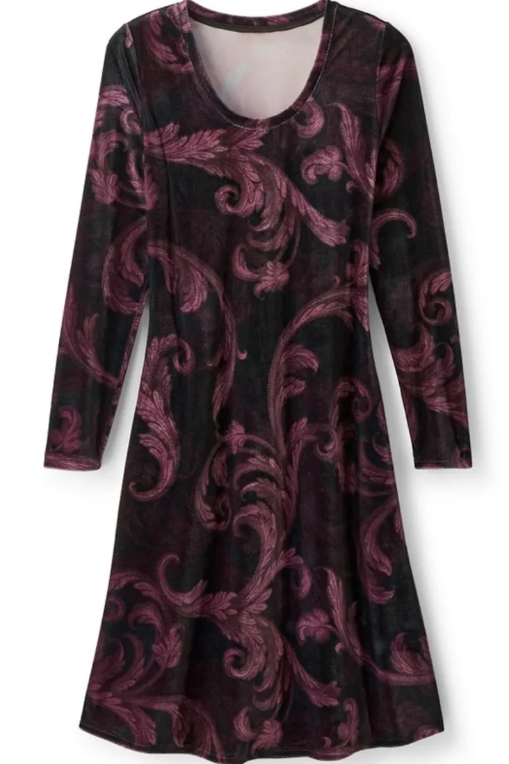 short_santiago_velvet_dress_6.webp Shop Soft Surroundings Short Santiago Velvet Dress