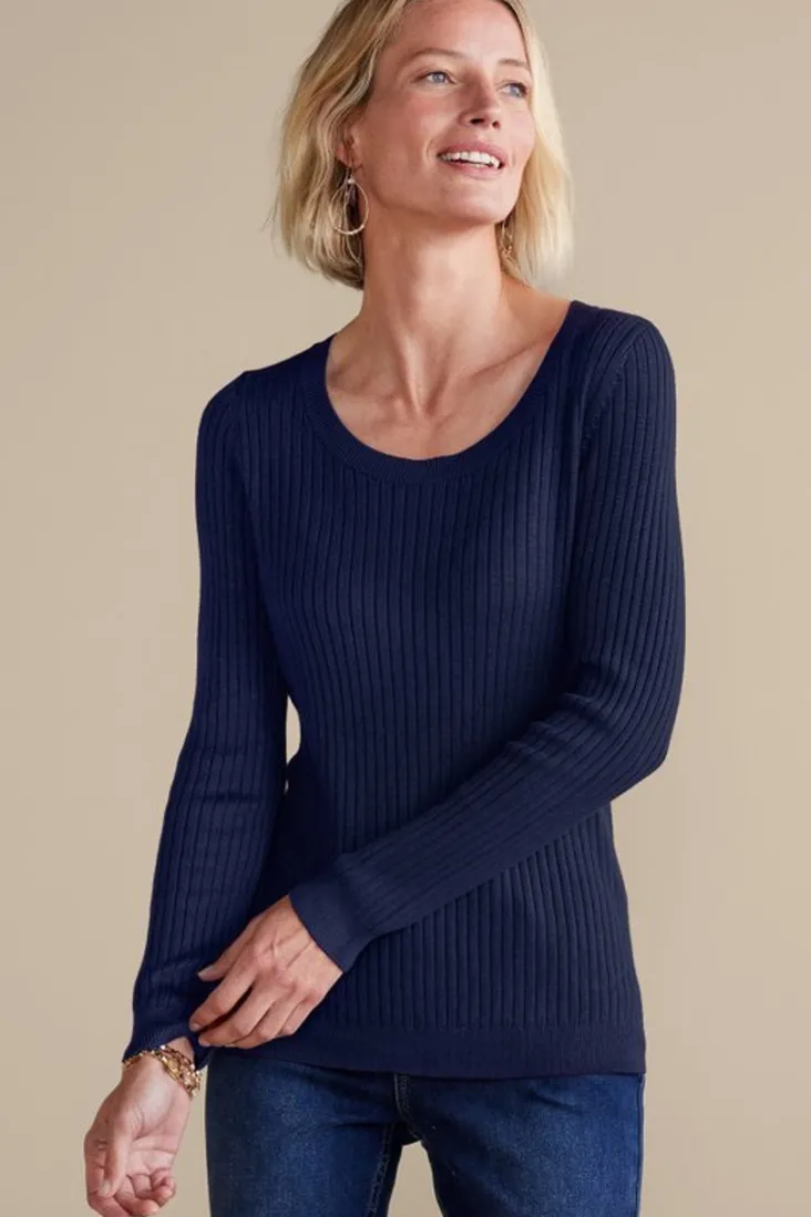 soft_essential_ribbed_pullover_sweater_11.webp Online Soft Surroundings Soft Essential Ribbed Pullover Sweater