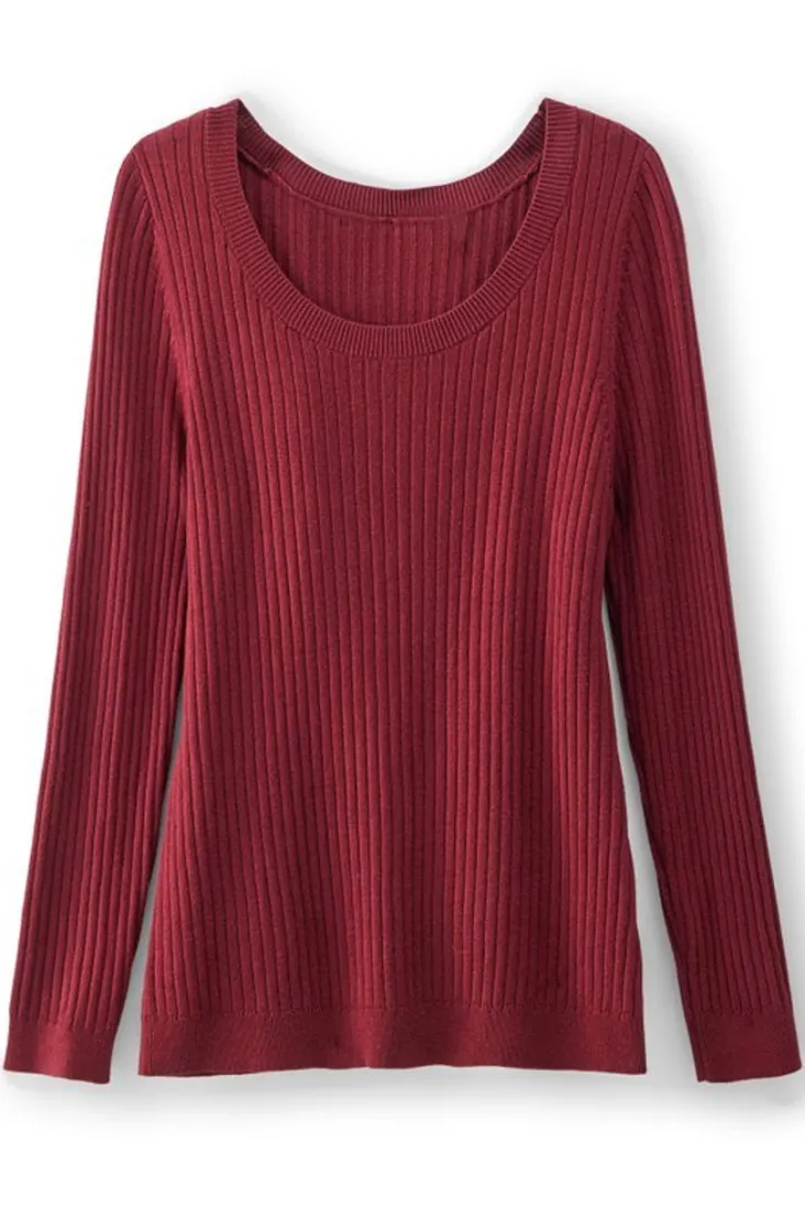 soft_essential_ribbed_pullover_sweater_17.webp Online Soft Surroundings Soft Essential Ribbed Pullover Sweater