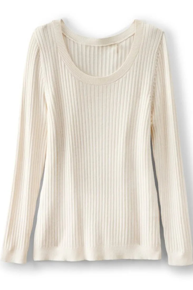 soft_essential_ribbed_pullover_sweater_23.webp Online Soft Surroundings Soft Essential Ribbed Pullover Sweater