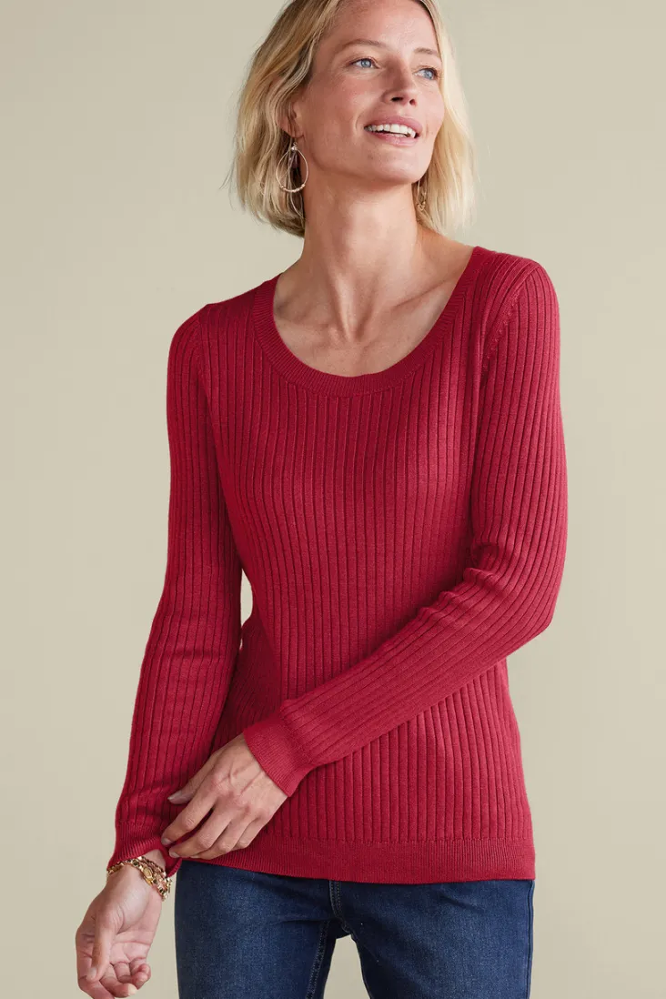 soft_essential_ribbed_pullover_sweater_27.webp Online Soft Surroundings Soft Essential Ribbed Pullover Sweater