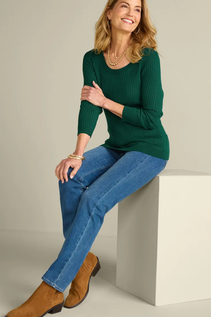 soft_essential_ribbed_pullover_sweater_29.webp Online Soft Surroundings Soft Essential Ribbed Pullover Sweater
