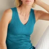 Hot Soft Surroundings Soft Essential Ribbed Sweater Tank