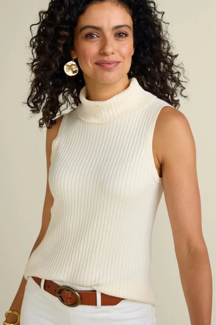 Clearance Soft Surroundings Soft Essential Ribbed Turtleneck Tank