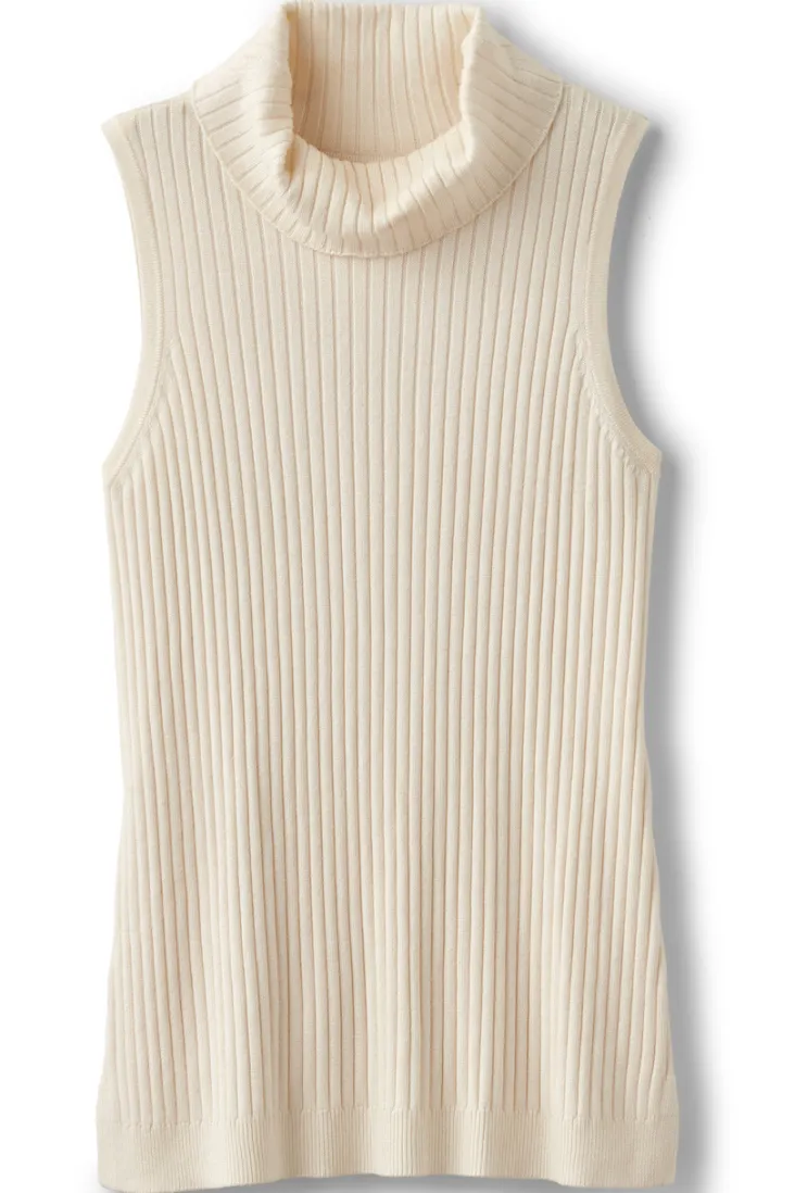 Clearance Soft Surroundings Soft Essential Ribbed Turtleneck Tank
