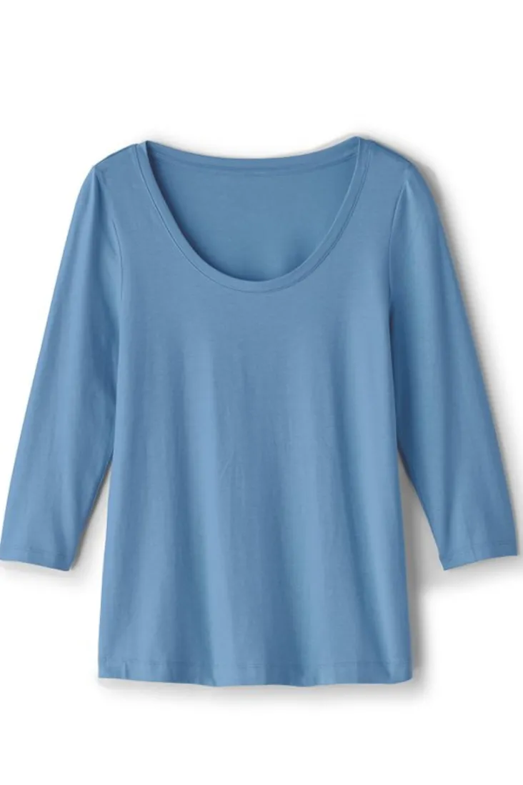 soft_essential_supima__sleeve_tee_i_12.webp Fashion Soft Surroundings Soft Essential Supima 3/4 Sleeve Tee I