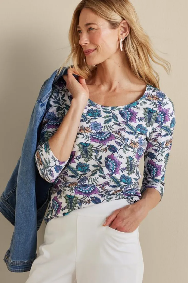 soft_essential_supima__sleeve_tee_i_15.webp Fashion Soft Surroundings Soft Essential Supima 3/4 Sleeve Tee I