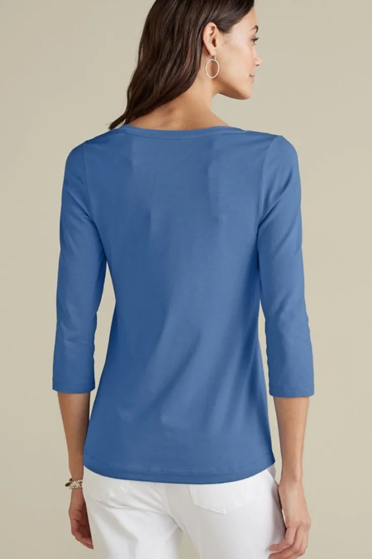 soft_essential_supima__sleeve_tee_i_16.webp Fashion Soft Surroundings Soft Essential Supima 3/4 Sleeve Tee I