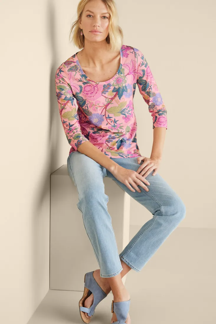 soft_essential_supima__sleeve_tee_i_39.webp Fashion Soft Surroundings Soft Essential Supima 3/4 Sleeve Tee I