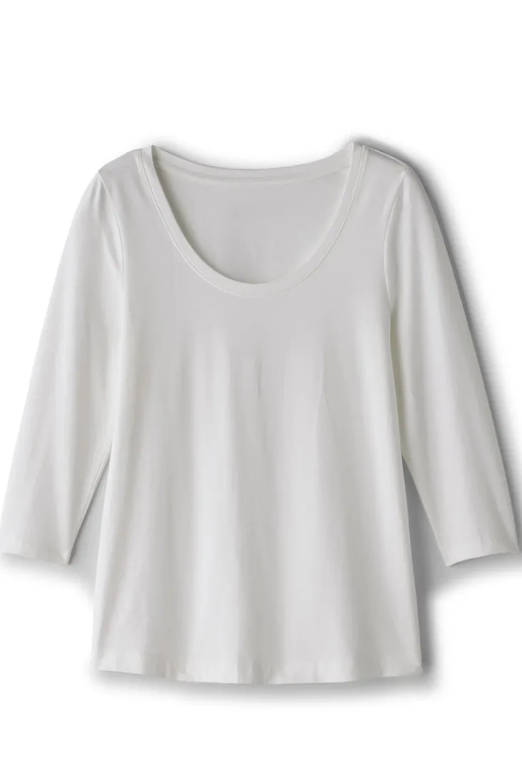 soft_essential_supima__sleeve_tee_i_50.webp Fashion Soft Surroundings Soft Essential Supima 3/4 Sleeve Tee I