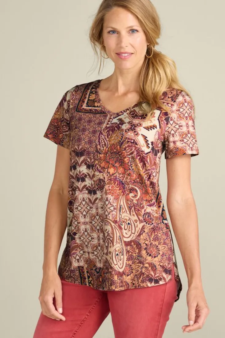 Fashion Soft Surroundings Soft Essential Supima Isabel Short Sleeve Tunic