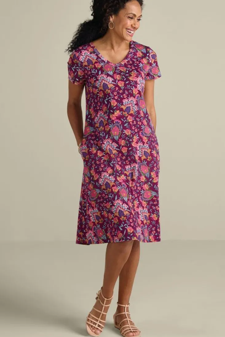 New Soft Surroundings Soft Essential Supima T-Shirt Dress