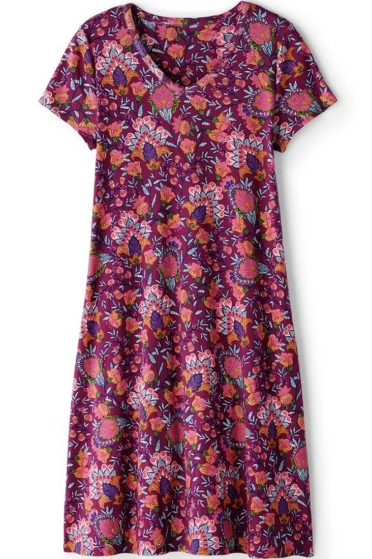 New Soft Surroundings Soft Essential Supima T-Shirt Dress