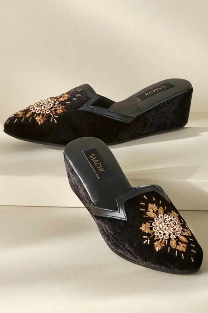 Cheap Soft Surroundings Solana Embellished Slide Black