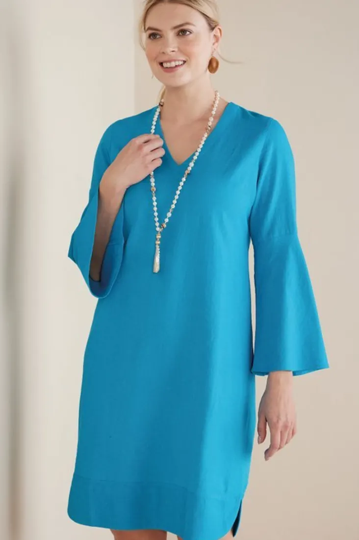 Online Soft Surroundings Soleil Linen Blend Dress