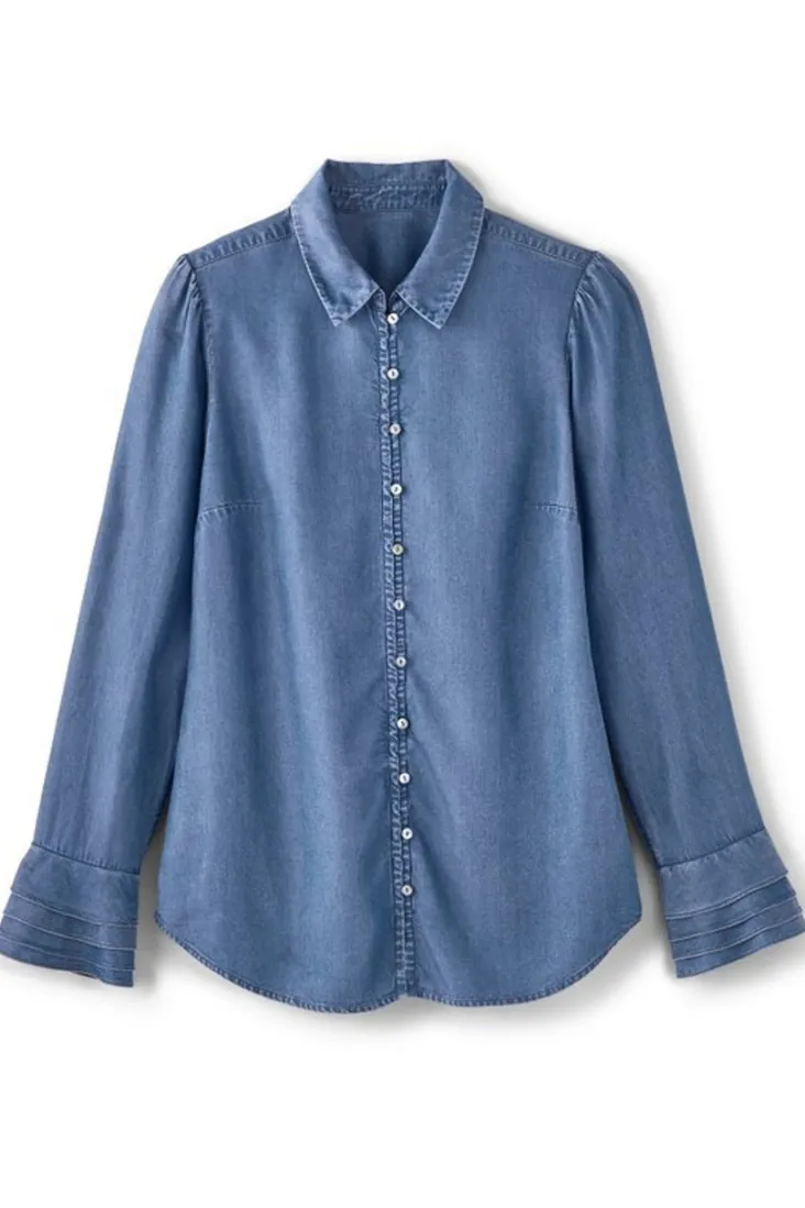 sonnet_tencel_shirt_1.webp Discount Soft Surroundings Sonnet Tencel™ Shirt Chambray