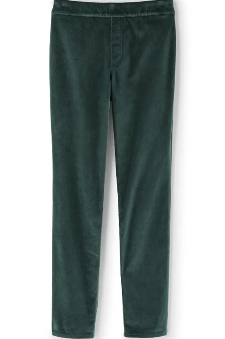 Flash Sale Soft Surroundings Sutton Velveteen Pull-On Slim Leg Pants