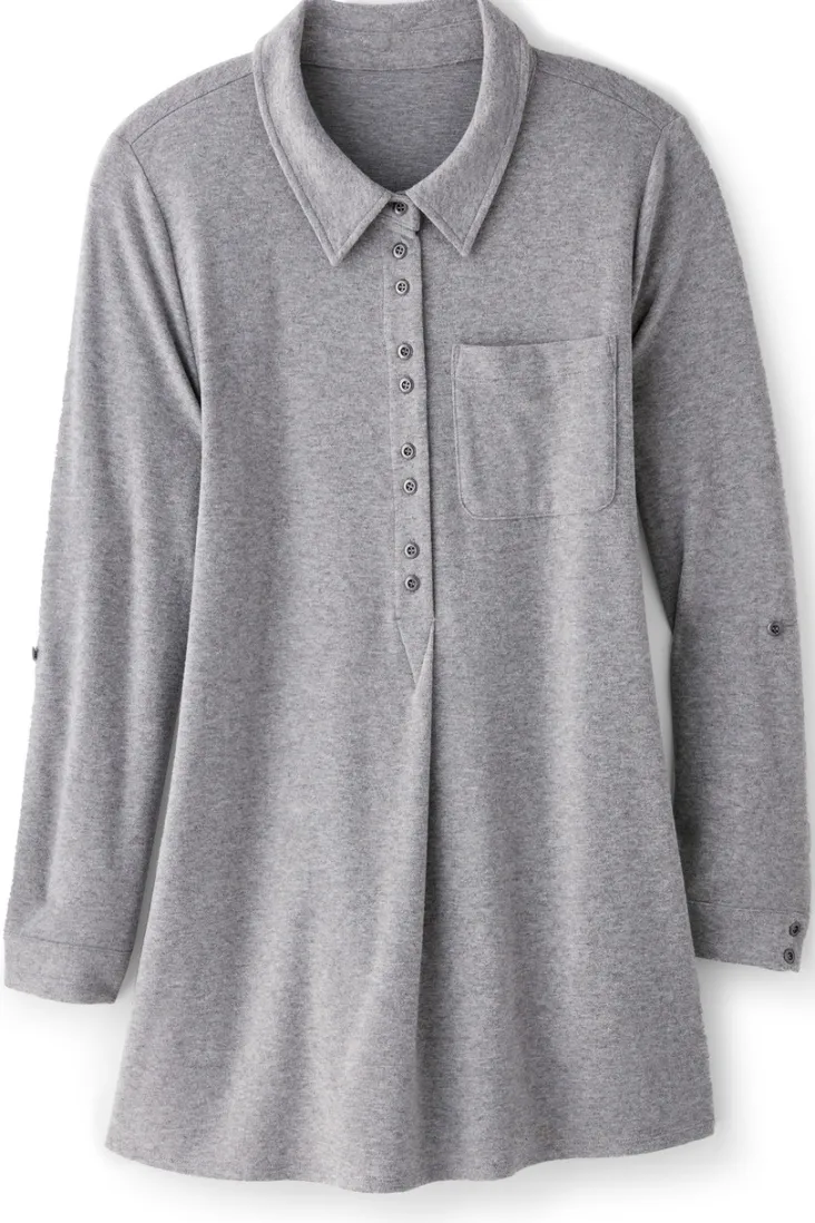 Cheap Soft Surroundings Take It Easy Top MediumHeatherGrey