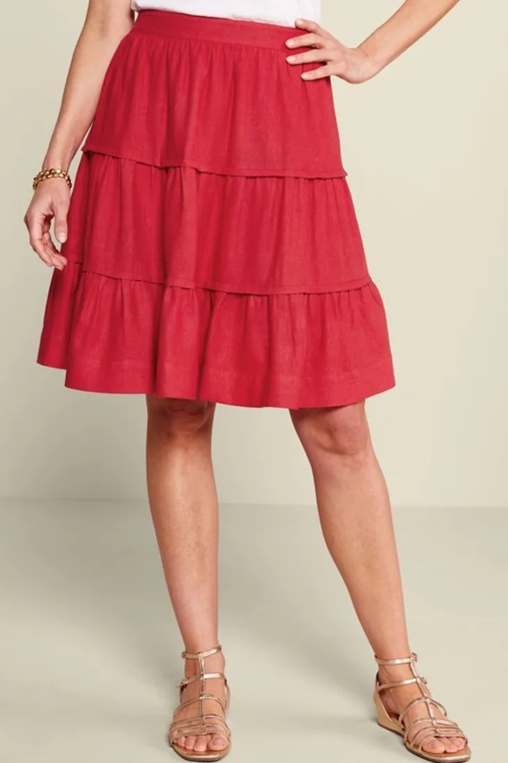 Cheap Soft Surroundings Talisa Linen Blend Skirt