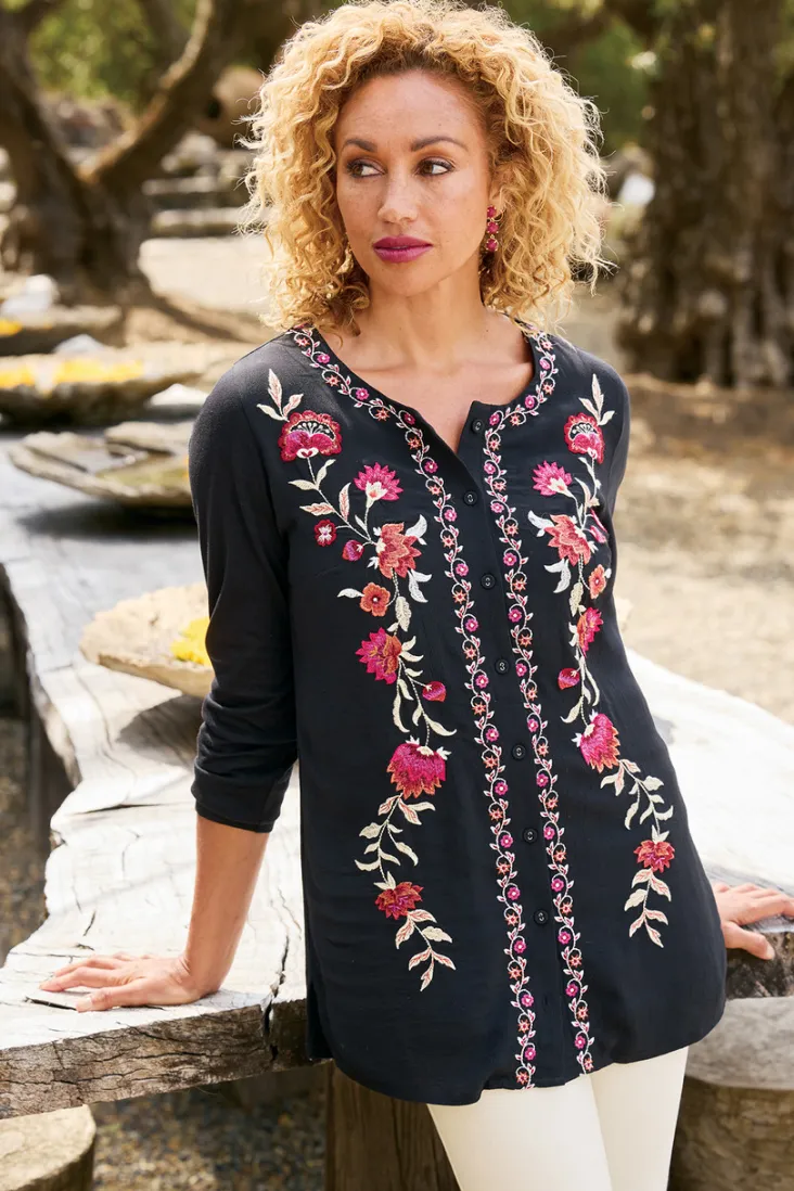 talulla_embroidered_tunic_4.webp Best Soft Surroundings Talulla Embroidered Tunic BlackBeauty