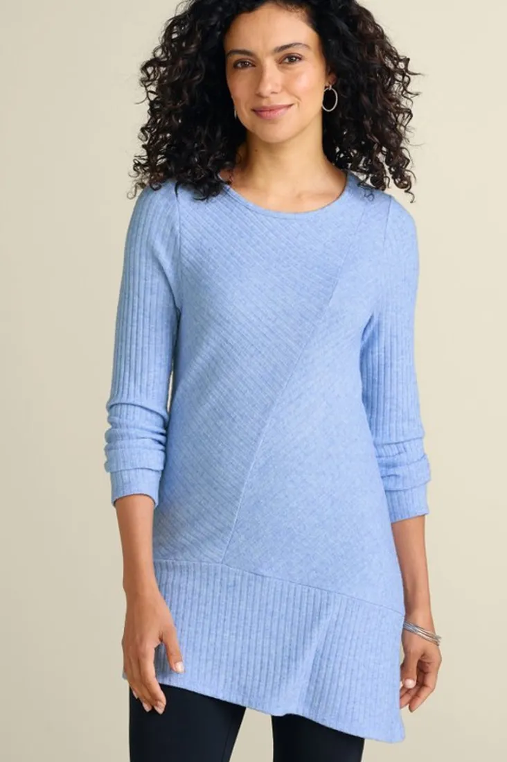 Online Soft Surroundings Textured Asymmetrical Tunic
