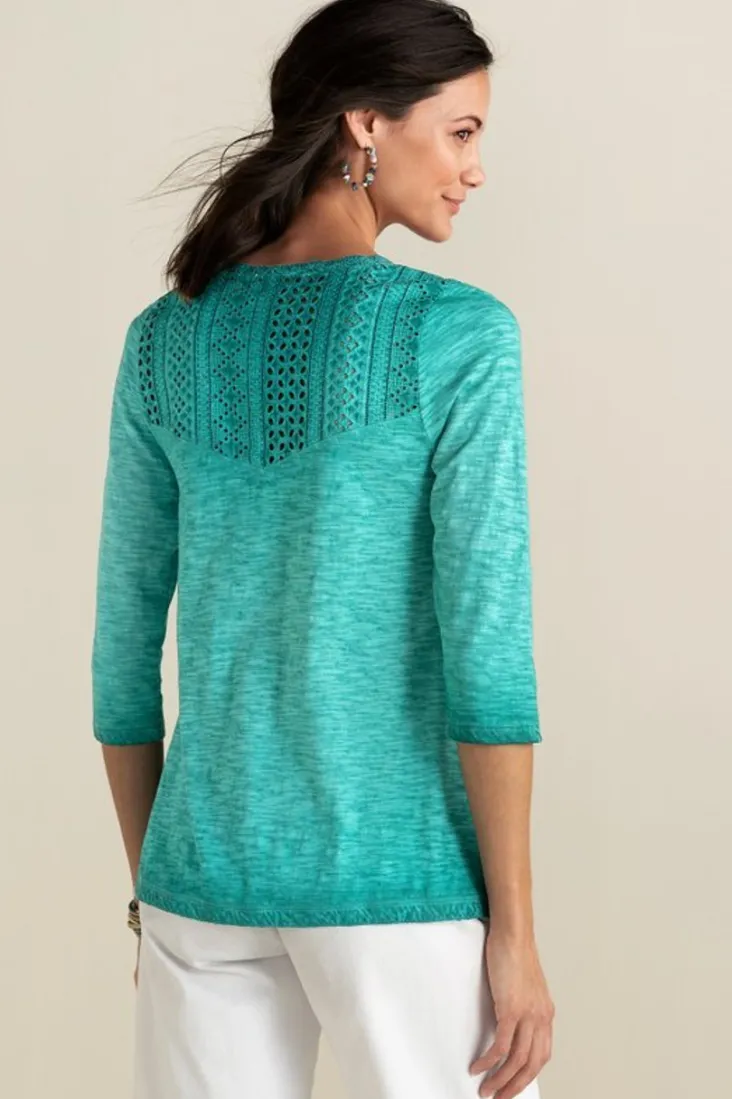 trevi_lace_top_3.webp New Soft Surroundings Trevi Lace Top JewelGreen