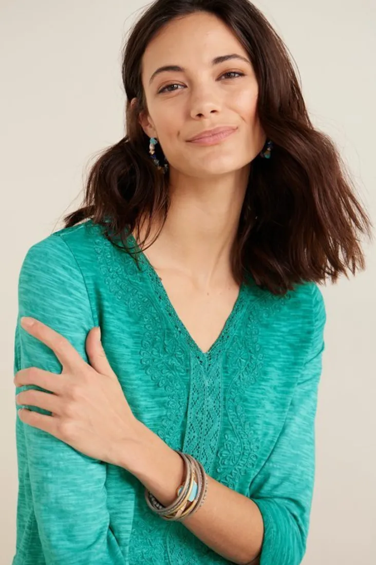 trevi_lace_top_5.webp New Soft Surroundings Trevi Lace Top JewelGreen