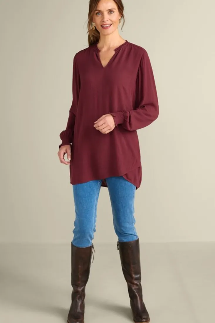 trista_tunic_2.webp Best Soft Surroundings Trista Tunic Cabernet