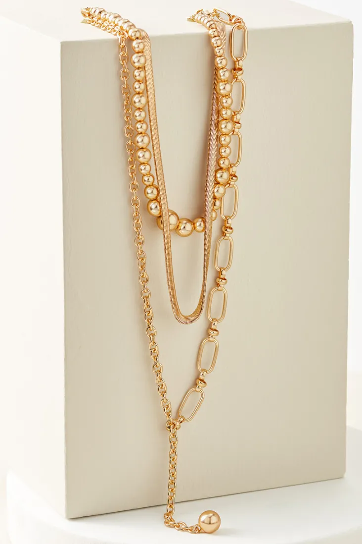 Best Soft Surroundings Triveni Necklace Set Gold