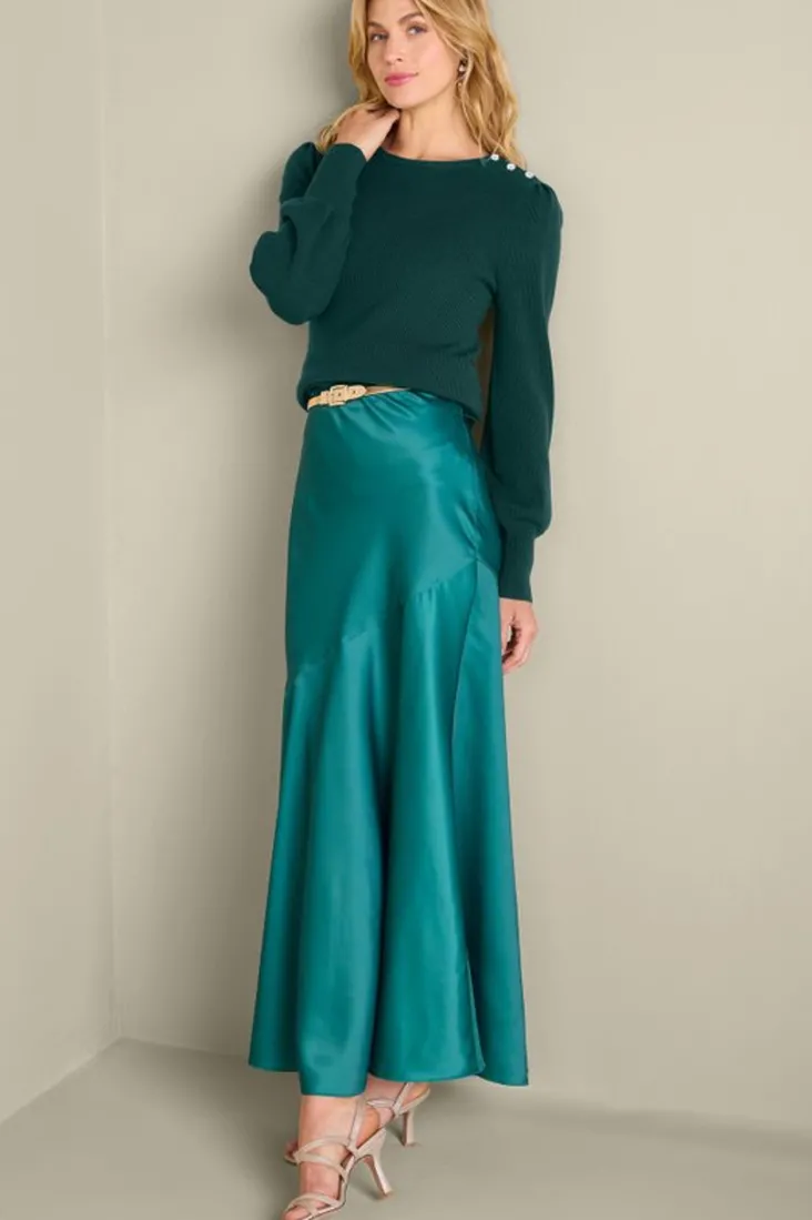Best Sale Soft Surroundings Tyla Button Shoulder Sweater