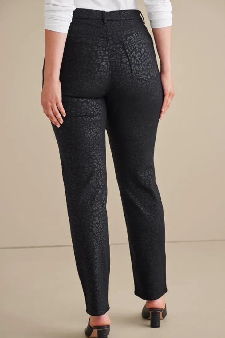 ultimate_denim_animal_straight_leg_jeans_4.webp Fashion Soft Surroundings Ultimate Denim Animal Straight Leg Jeans MetallicAnimal