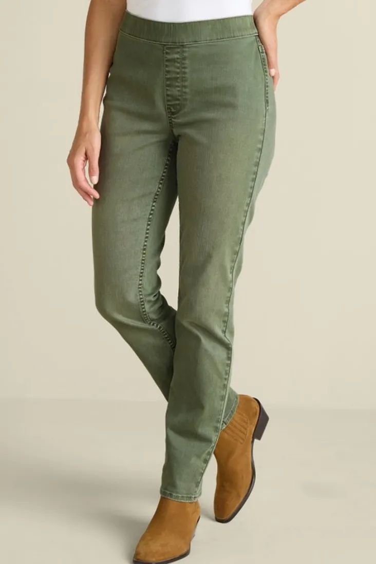 Clearance Soft Surroundings Ultimate Denim Pull-On Slim Leg Jeans