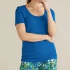 Cheap Soft Surroundings Ursula Knit Tee Sapphire