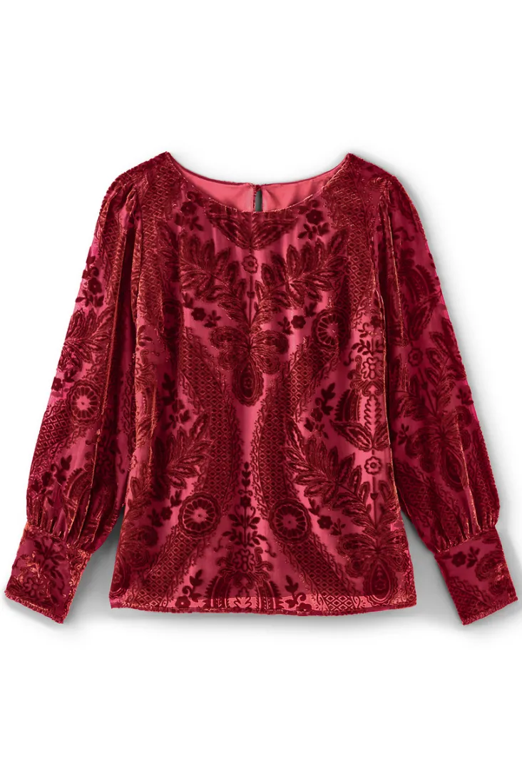 Shop Soft Surroundings Vanetta Velvet Top