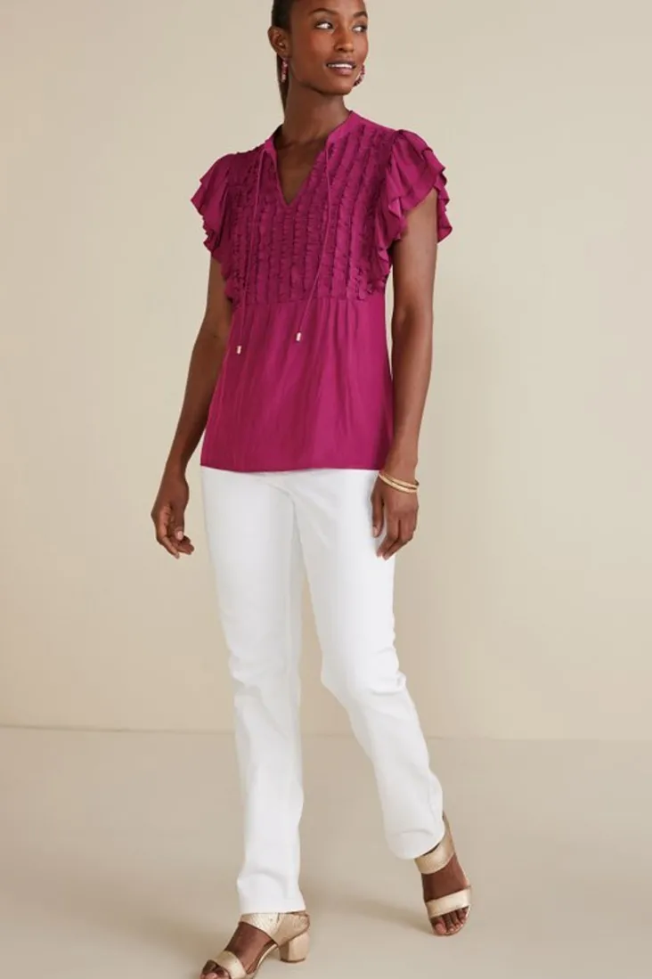 victoria_ruffle_tunic_3.webp Hot Soft Surroundings Victoria Ruffle Tunic Sangria