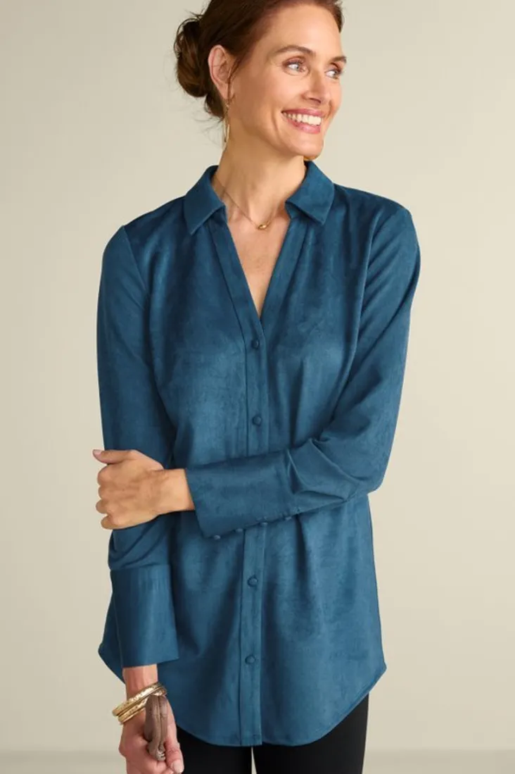 Store Soft Surroundings Vida Faux Suede Tunic
