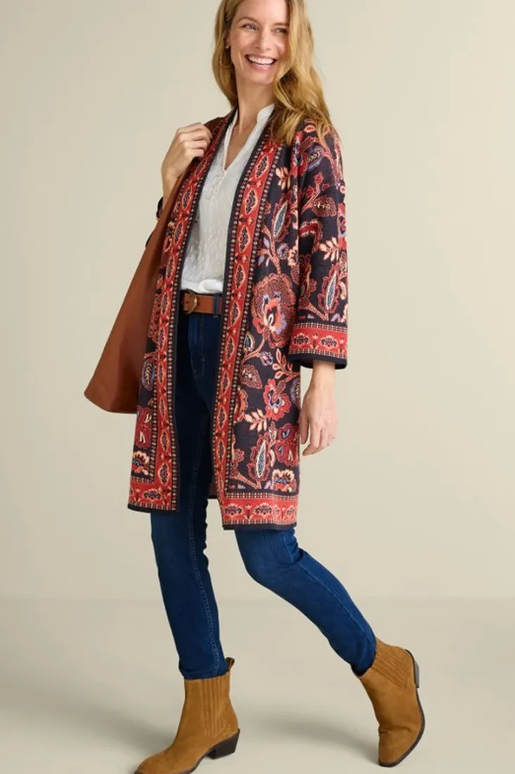 Cheap Soft Surroundings Vitrine Jacquard Cardigan FallGarden