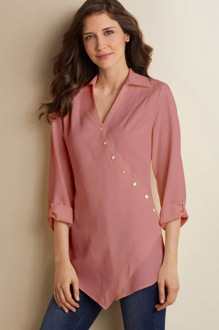 washed_tencel_tunic_20.webp Best Sale Soft Surroundings Washed Tencel™ Tunic LightWashDenim