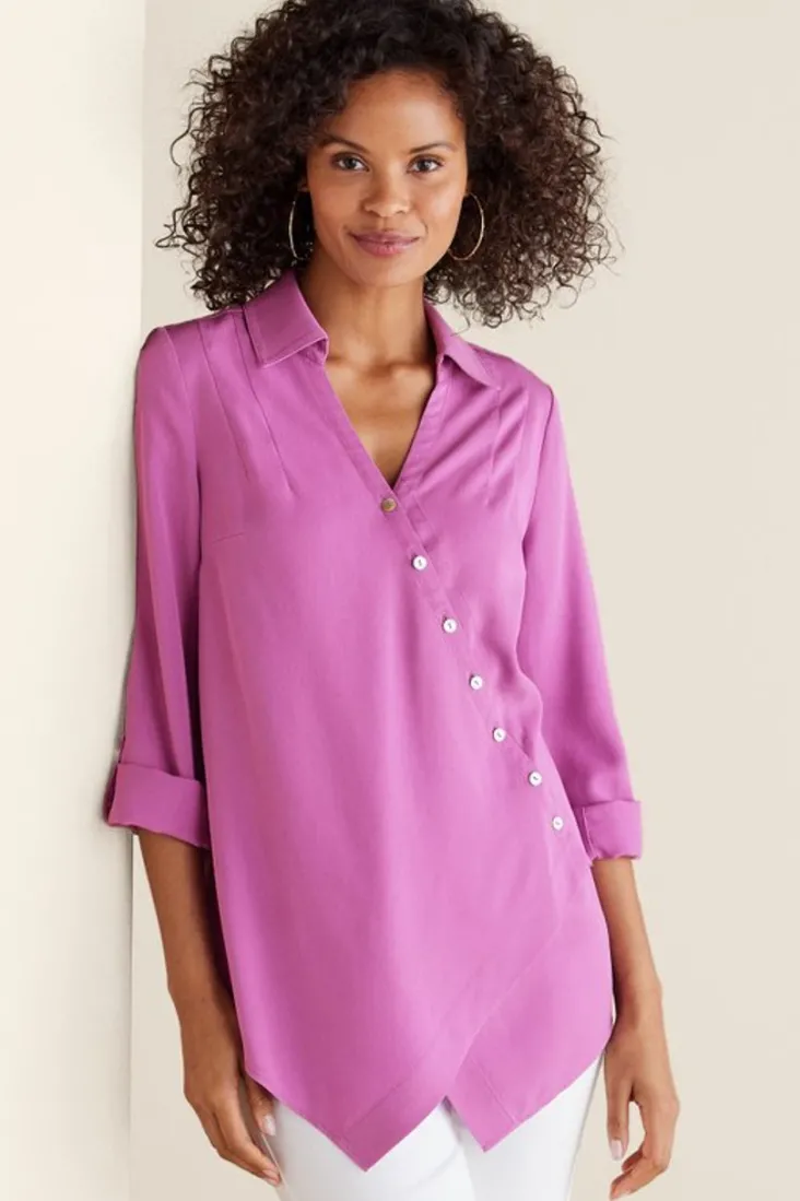 washed_tencel_tunic_83.webp Best Sale Soft Surroundings Washed Tencel™ Tunic LightWashDenim