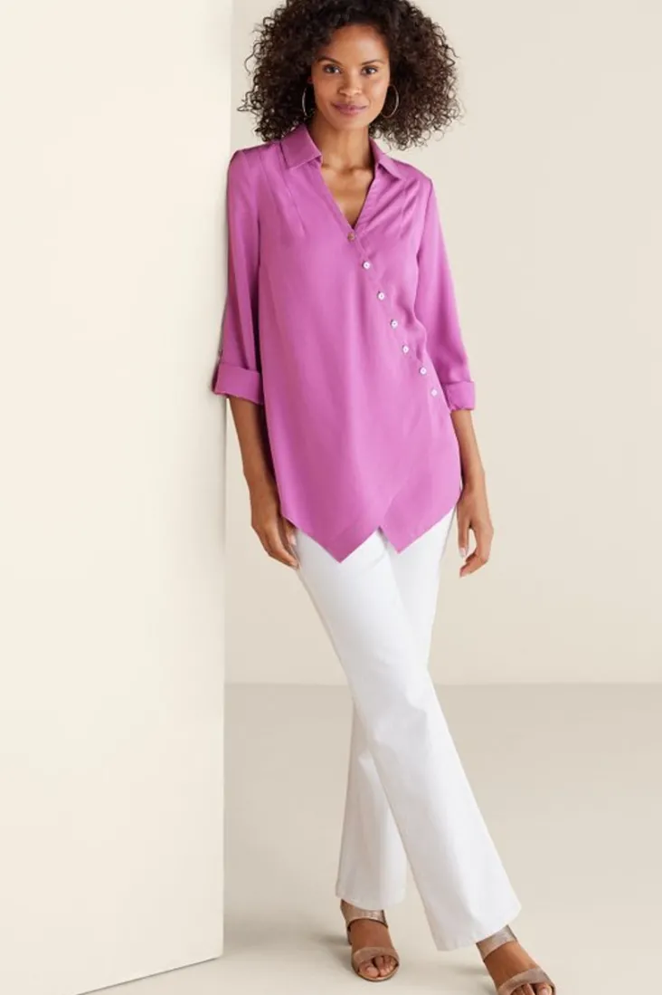 washed_tencel_tunic_84.webp Best Sale Soft Surroundings Washed Tencel™ Tunic LightWashDenim