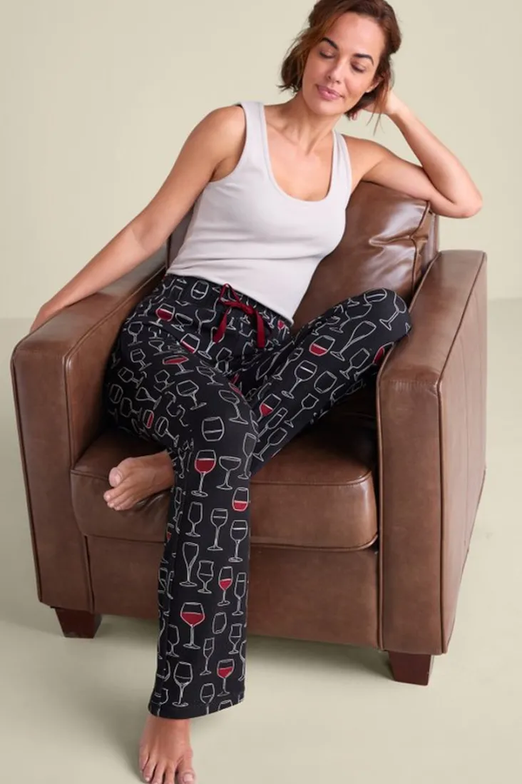 Discount Soft Surroundings Wine Down Sleep Pants WineDown
