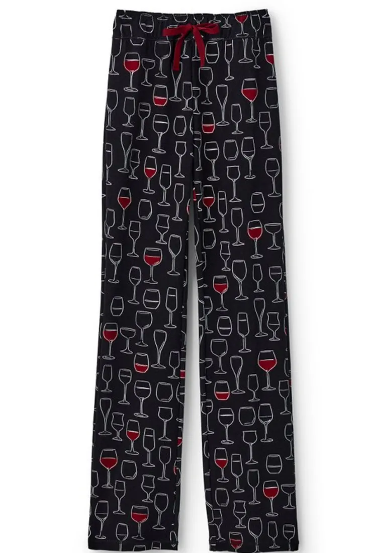 Discount Soft Surroundings Wine Down Sleep Pants WineDown