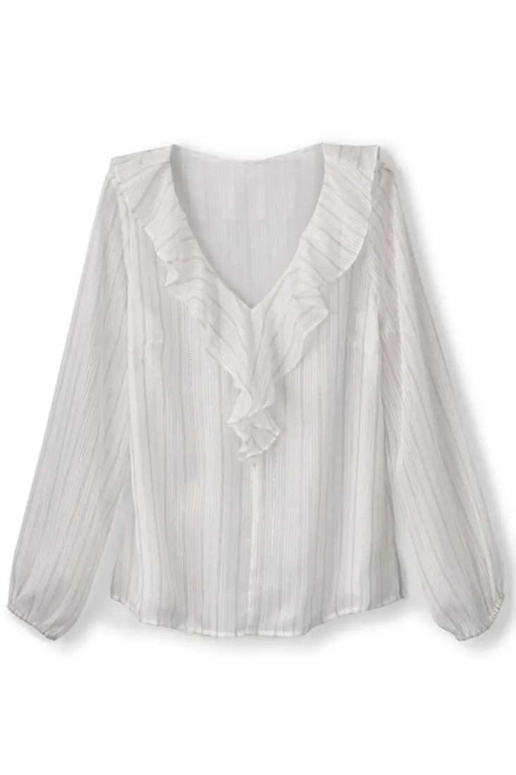 Sale Soft Surroundings Xenia Ruffle Top PurpleFloral