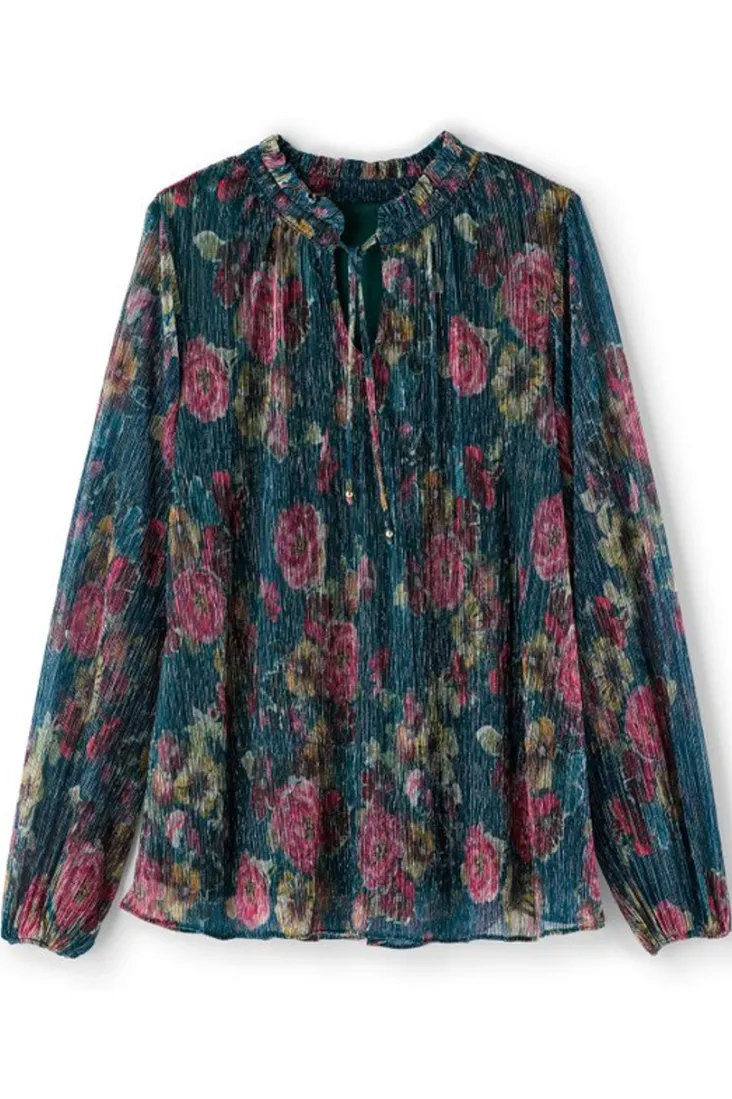 Fashion Soft Surroundings Yvonne Shimmer Top EvalynnGarden